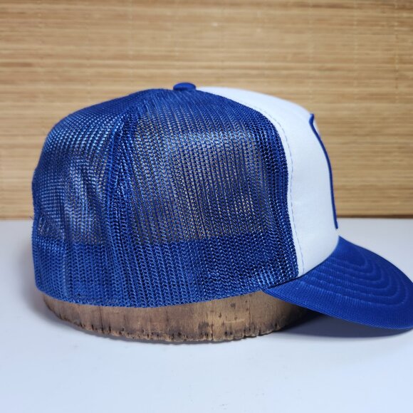 Truckers Hat Cap Vintage PAYLE$$ Payless GAS Snapback Men's Blue and White - Picture 5 of 10